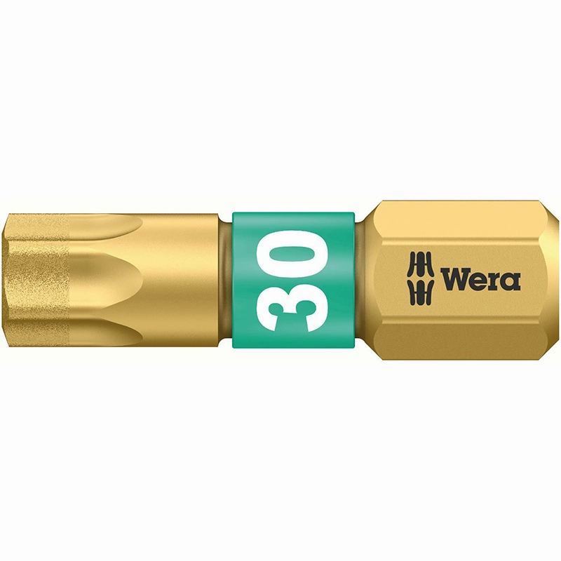 Wera 05134378001 1 BDC Diamond Coated TORX 30 Bit, 5 Piece
