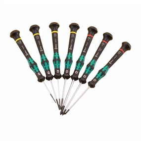 Wera 05345271001 Kraftform Micro Slotted & Phillips Precision Screwdriver Set