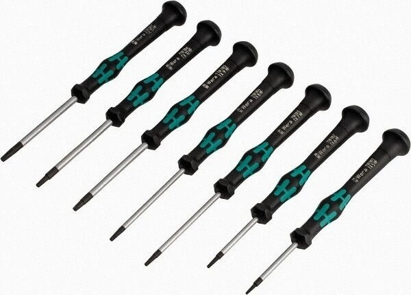 Wera 05345276001 Kraftform Micro TORX HF Precision Screwdriver Set, 7 Piece