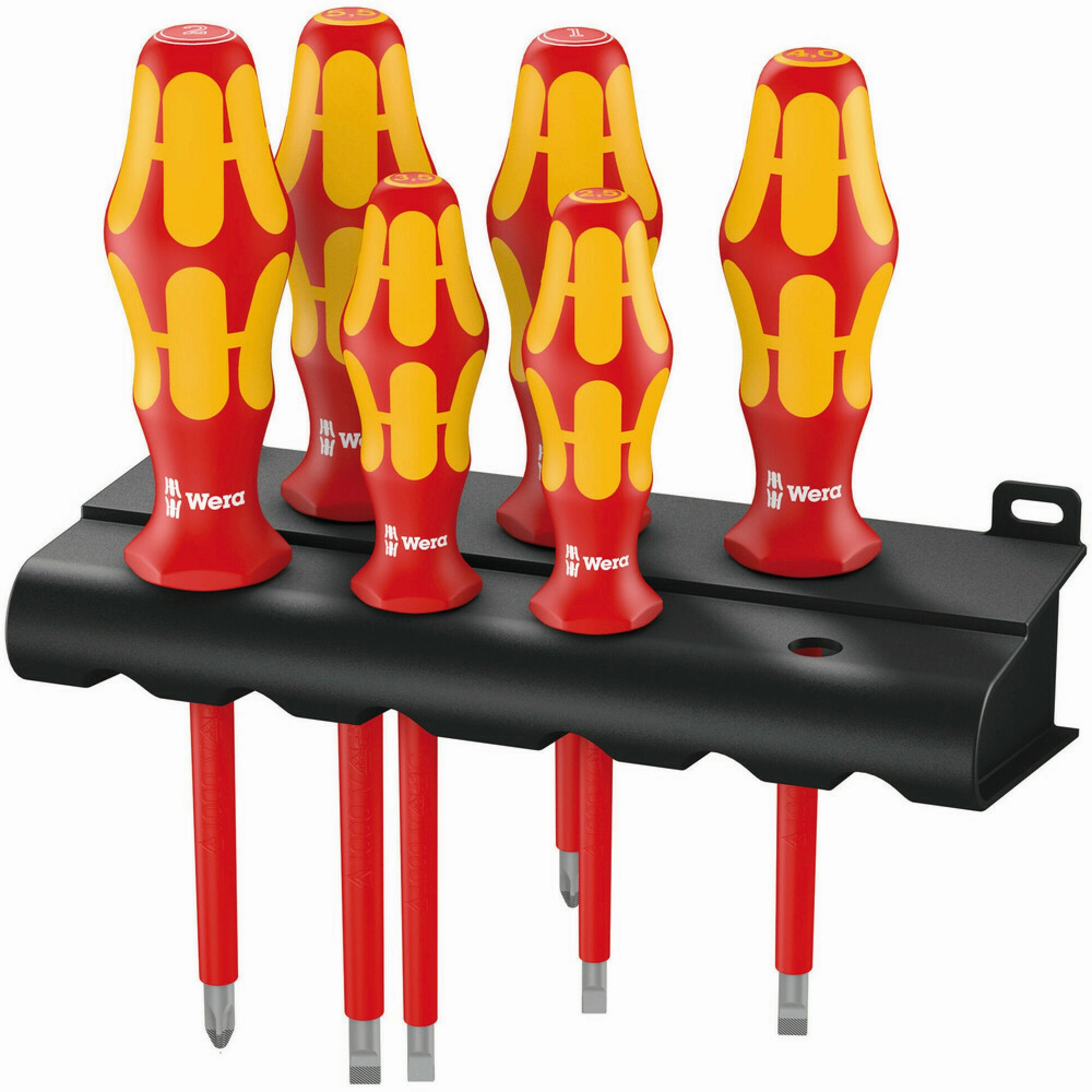 Wera 160 i/6 Rack Screwdriver set Kraftform Plus Series 100   Rack, 6 pieces