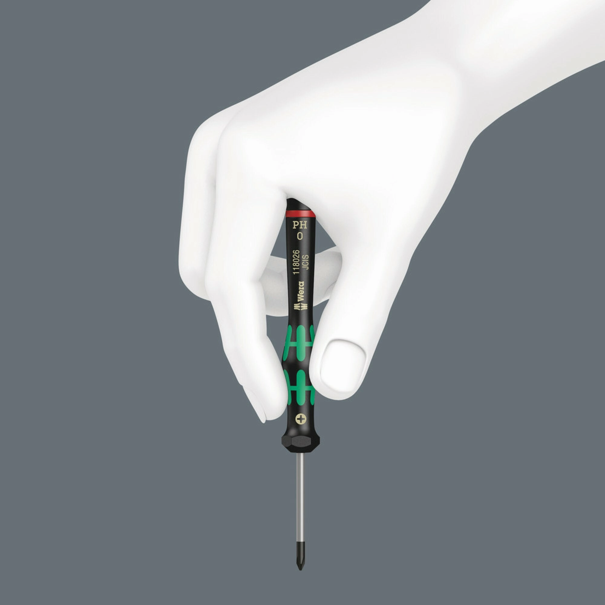 Wera 2050/6 Screwdriver set and rack for electronic applications, 6 pieces