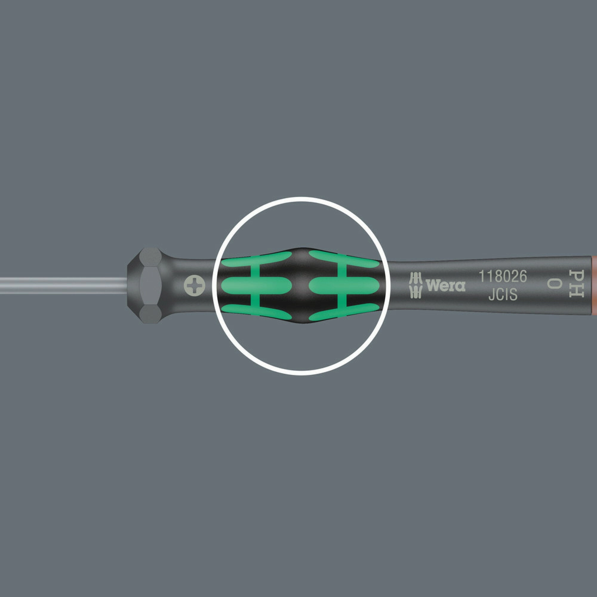 Wera 2050/6 Screwdriver set and rack for electronic applications, 6 pieces