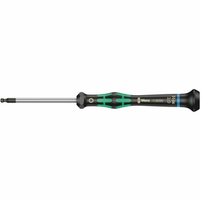 Wera 2052 Ball end hexagon screwdriver for electronic applications, 1/8" x 60 mm