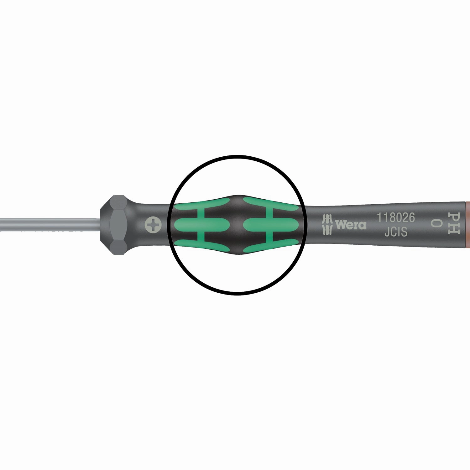 Wera 2052 Ball end hexagon screwdriver for electronic applications, 1/8" x 60 mm