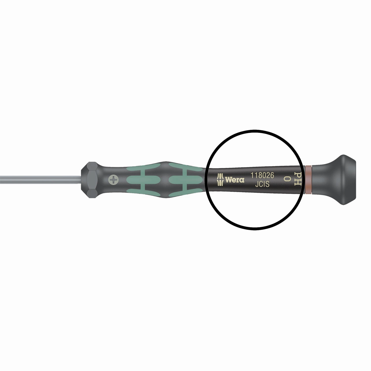 Wera 2054 Screwdriver for hexagon socket screws for electronic applications, 0.7 x 40 mm