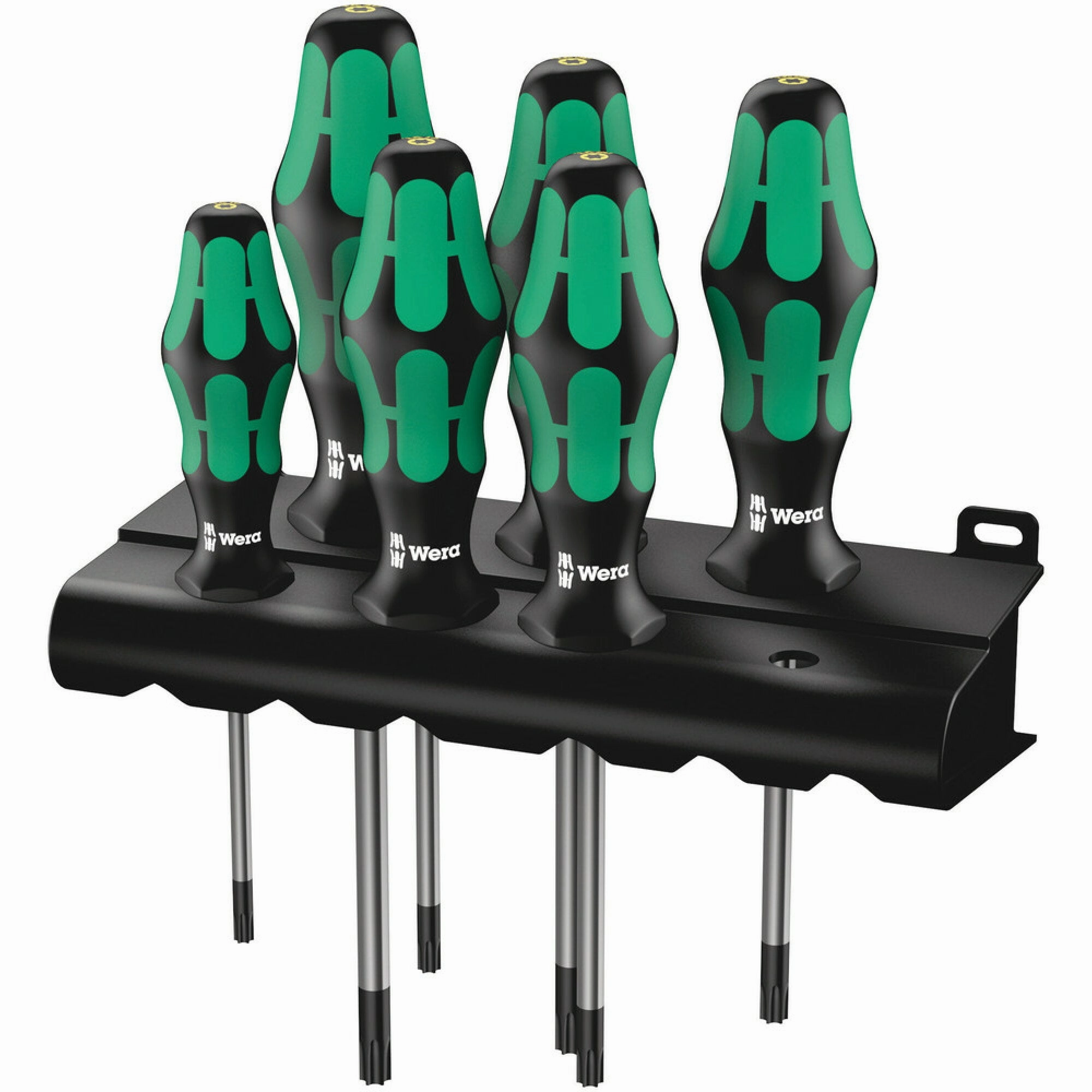 Wera 367/6 TORX HF Kraftform Plus Screwdriver set with holding function and rack, 6 pieces