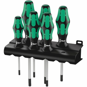 Wera 367/6 TORX Screwdriver set Kraftform Plus and rack, 6 pieces