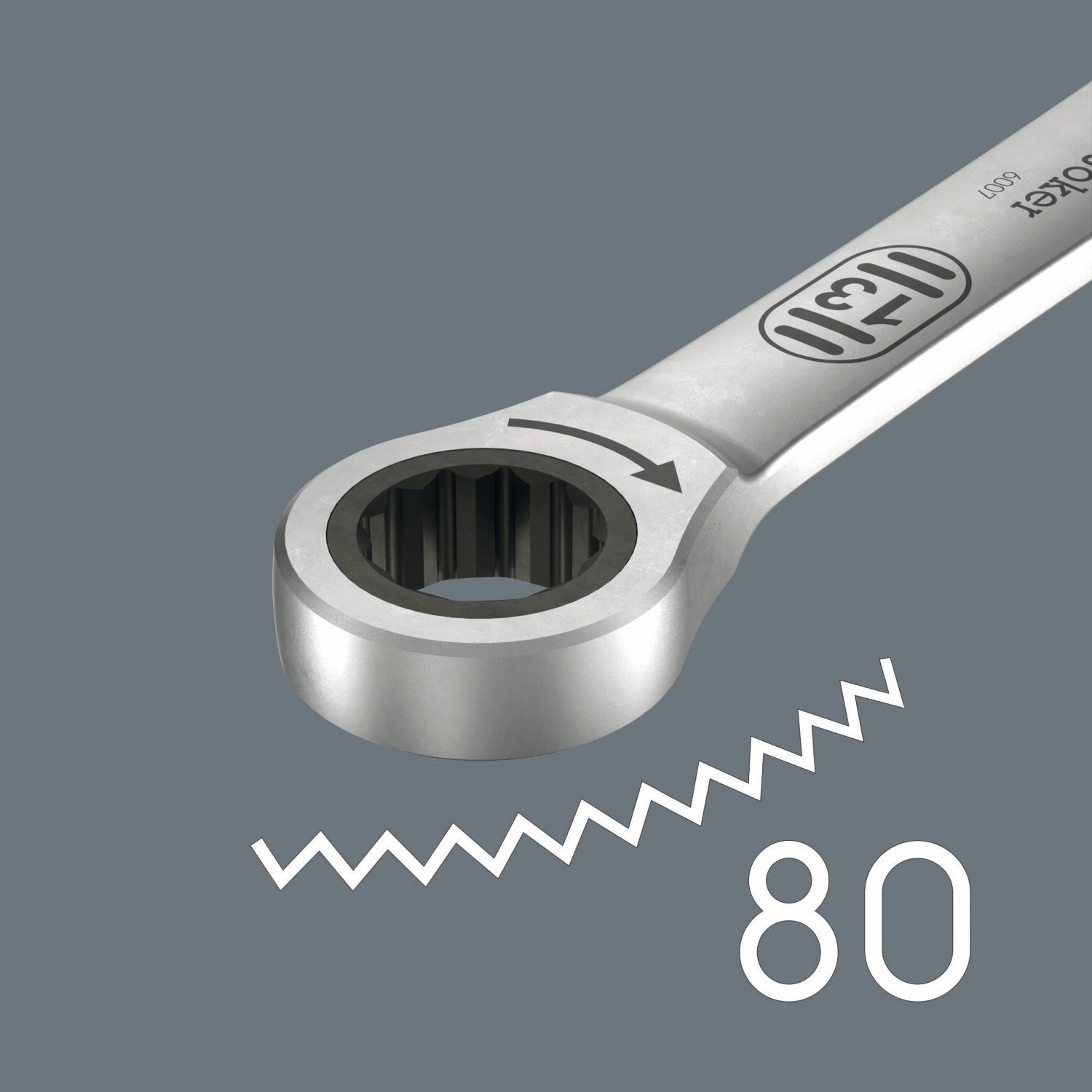 Wera 6007 Joker 5 Set 1 Ring Ratchet Spanner Set, 5 Pc.