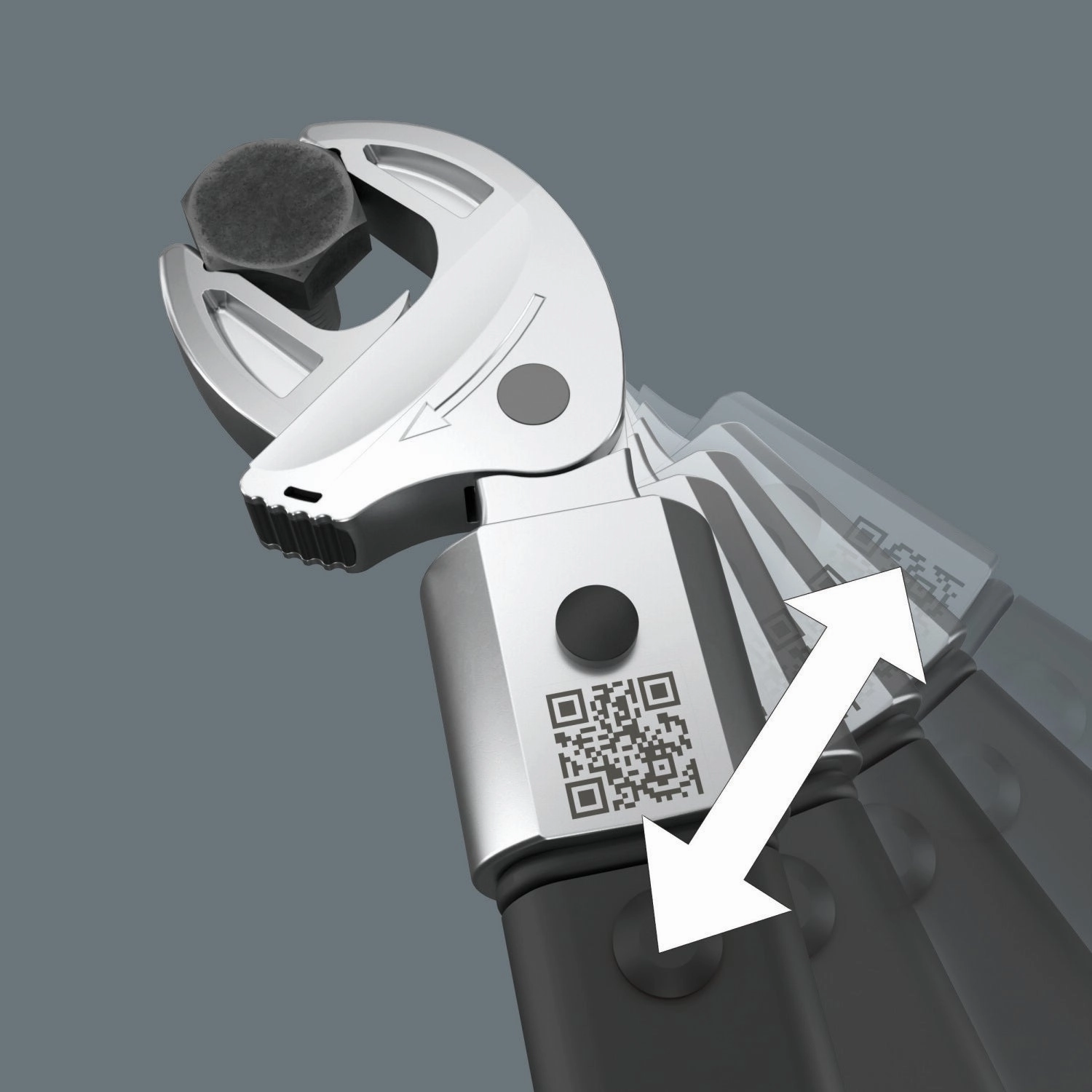 Wera 7870 Joker L Self-Setting Insert Spanner for Wrench Size 16 - 19 mm, Mounting 9 x 12 mm