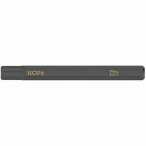 Wera 840 S Hex-Plus bits for impact screwdrivers, 1/8" x 70 mm