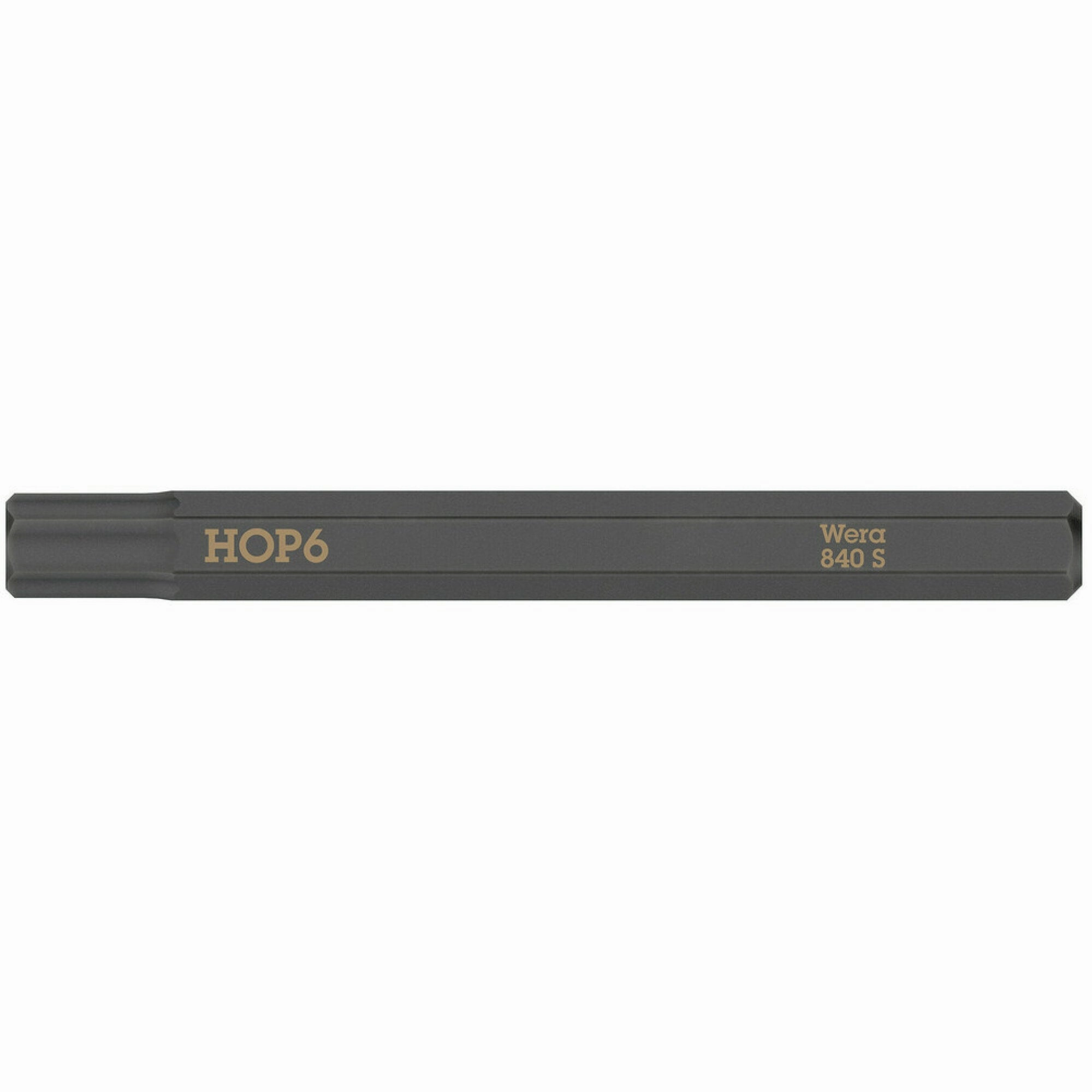Wera 840 S Hex-Plus bits for impact screwdrivers, 1/8" x 70 mm