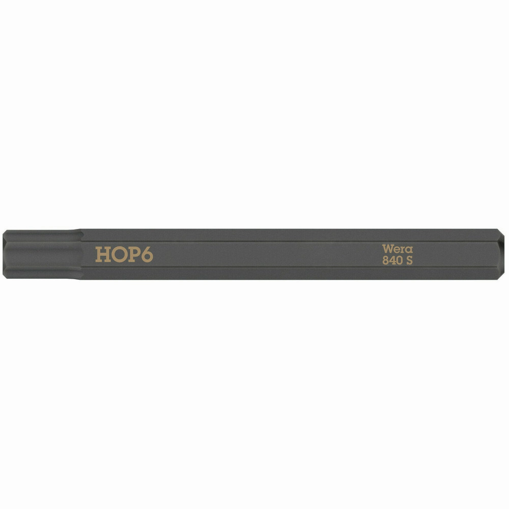 Wera 840 S Hex-Plus bits for impact screwdrivers, 5/32" x 70 mm