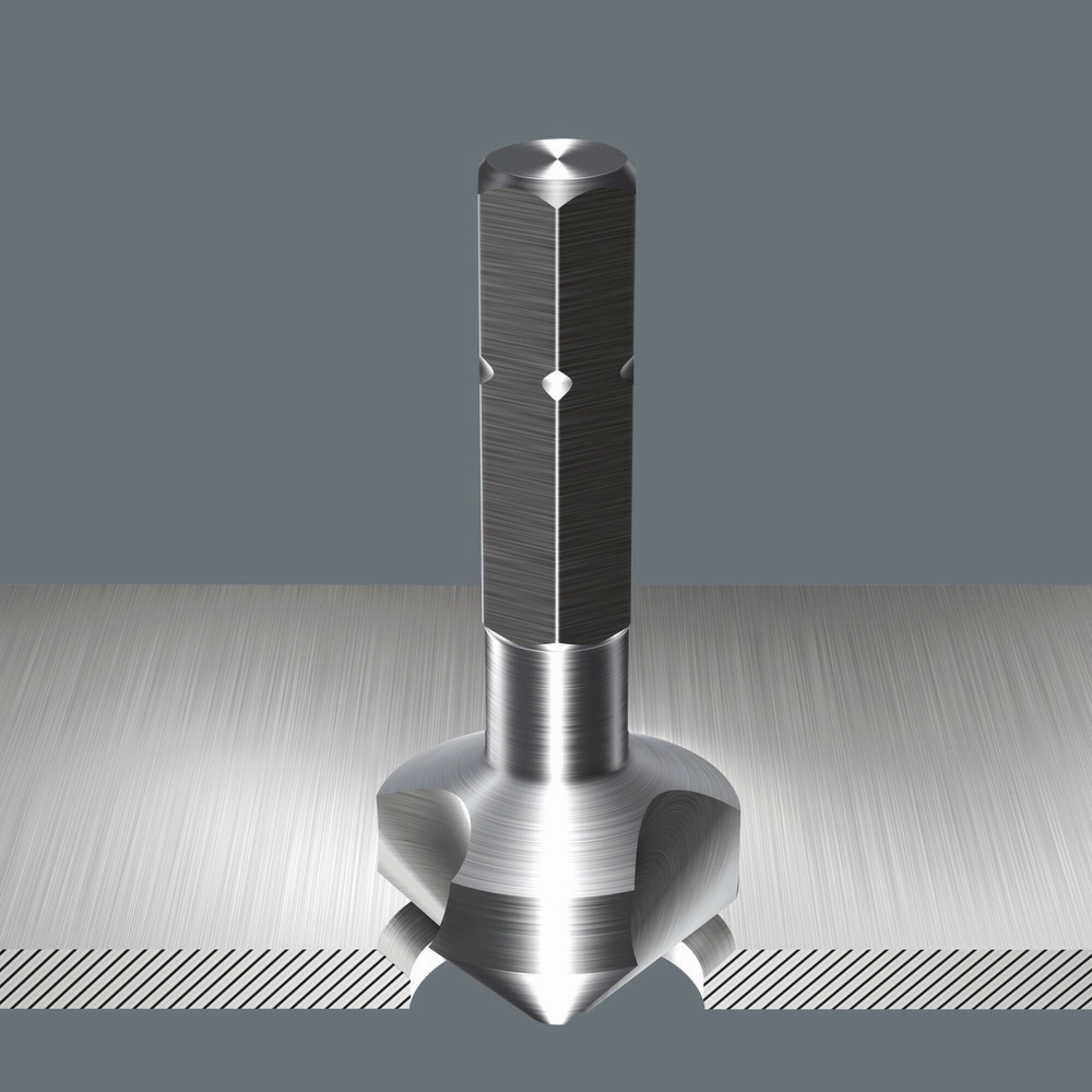 Wera 846 3-flute Countersink Bit, 6.30 x 31 mm
