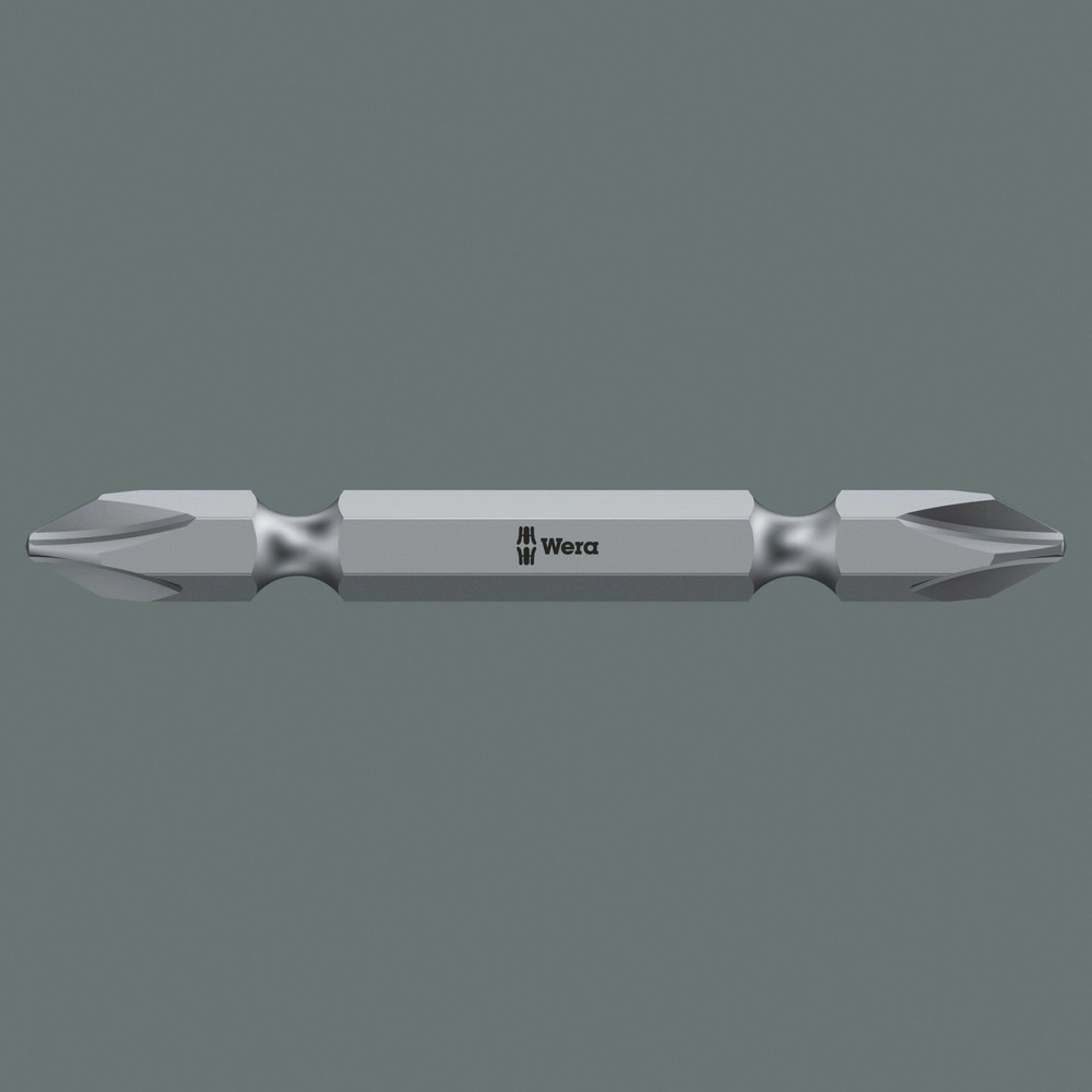 Wera 851/23 double-ended bits for Phillips screws, PH 2 x 45 mm