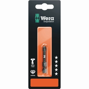 Wera 855/4 IMP DC Impaktor bits SB, PZ 3 x 50 mm