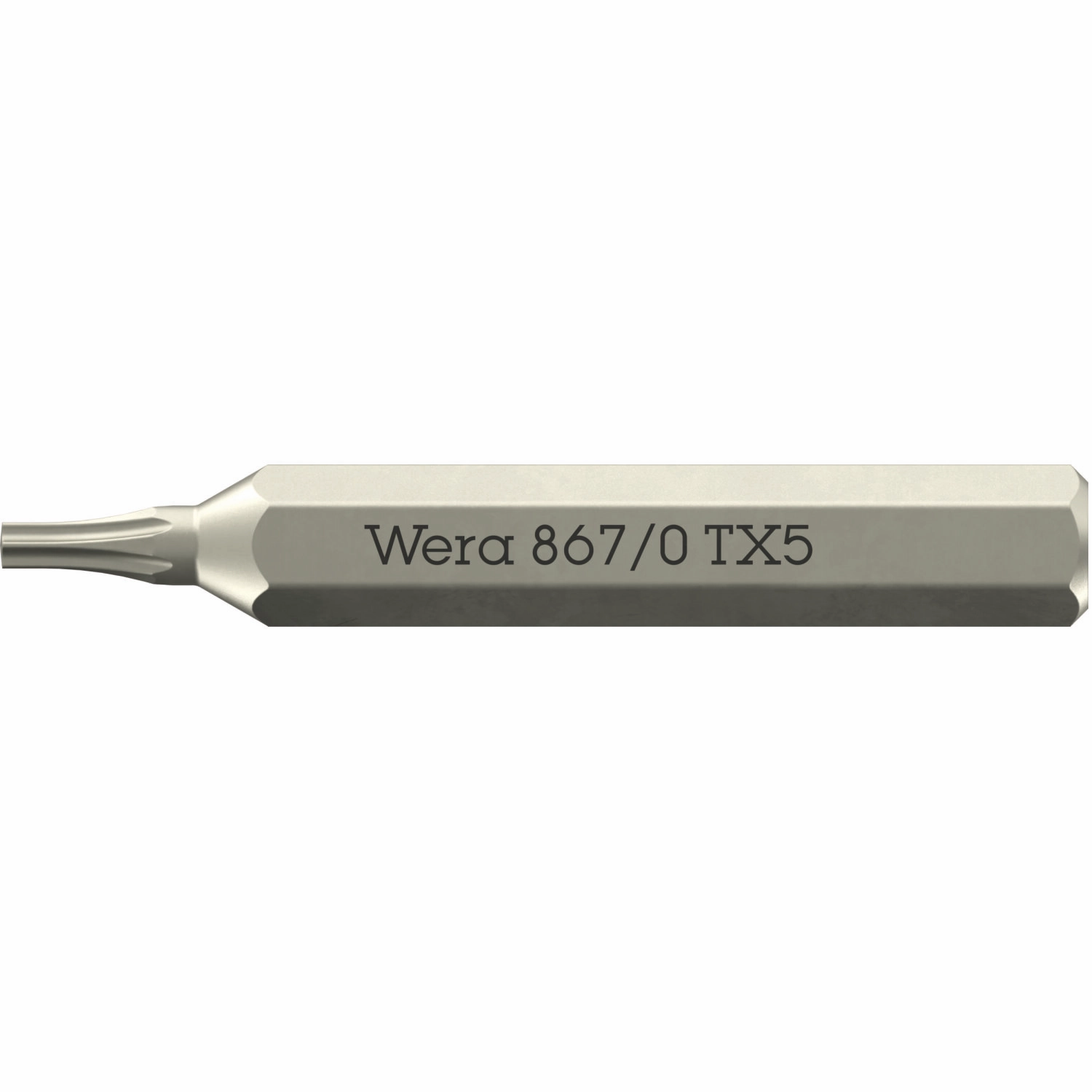 Wera 867/0 Micro Bits for TORX Socket Screws, TX5 x 30 mm