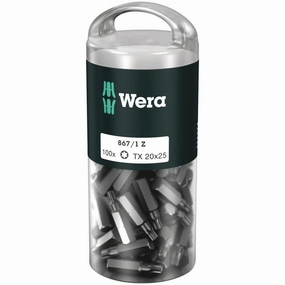 Wera 867/1 TORX DIY 100, TX 20 x 25 mm, 100 pieces