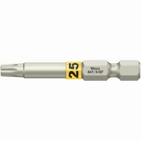 Wera 867/4 TORX HF Bits with holding function, TX 15 x 50 mm