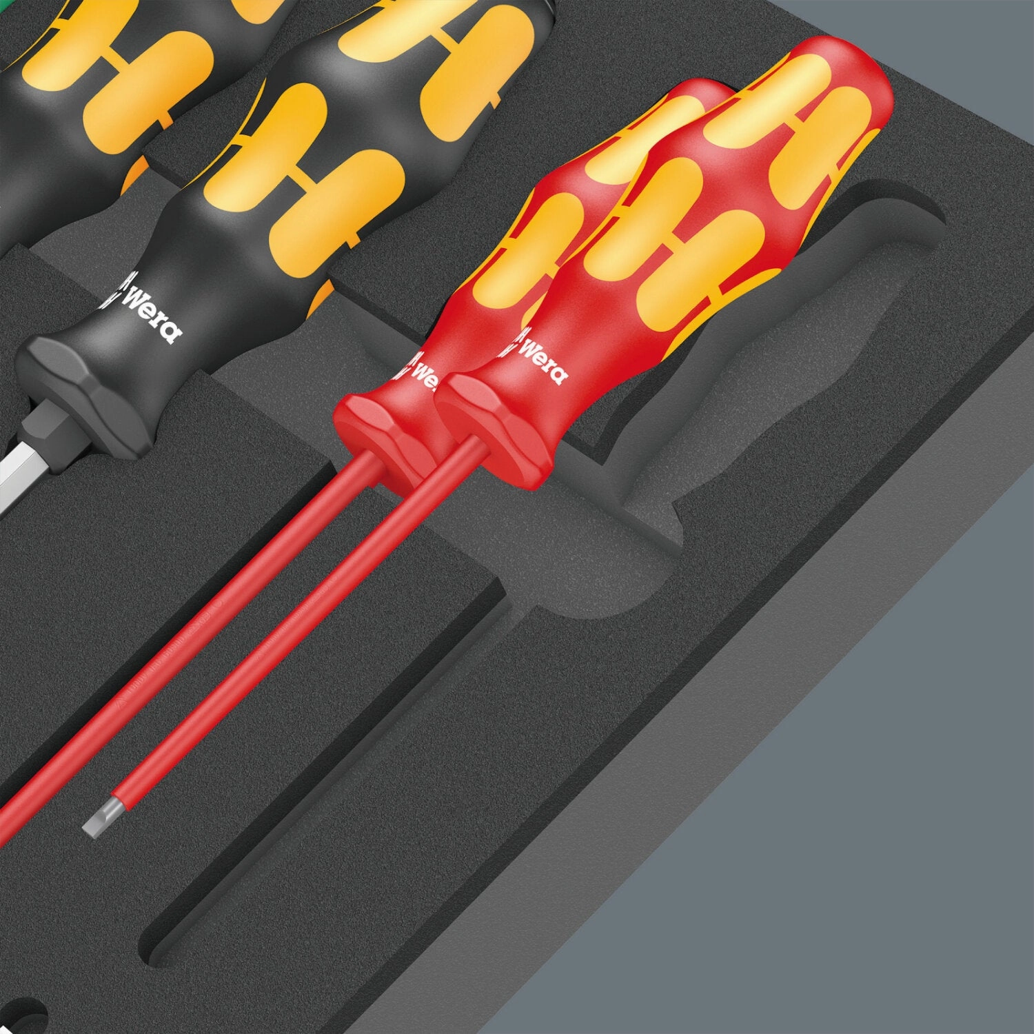 Wera 9710 Foam Insert Screwdriver Set 1, 18 Pc.