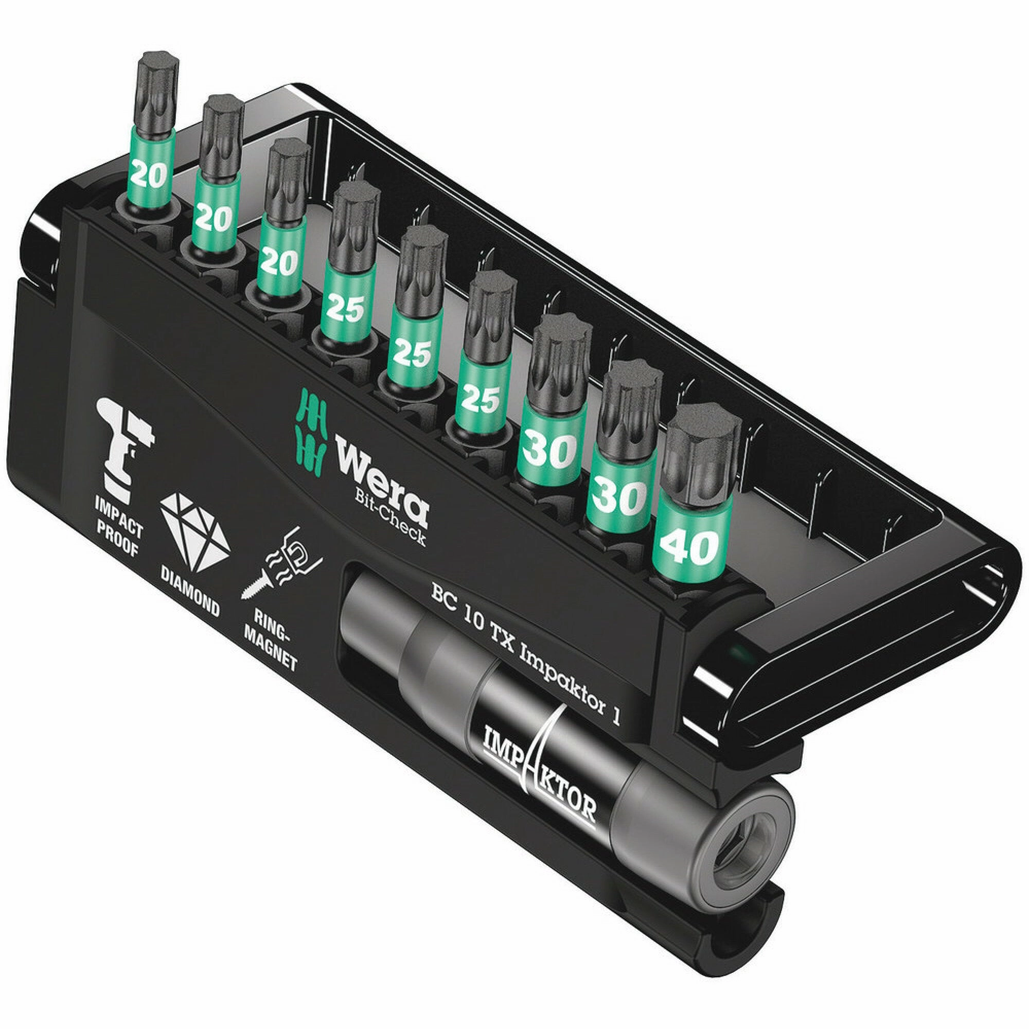 Wera Bit-Check 10 TX Impaktor 1, 10 pieces