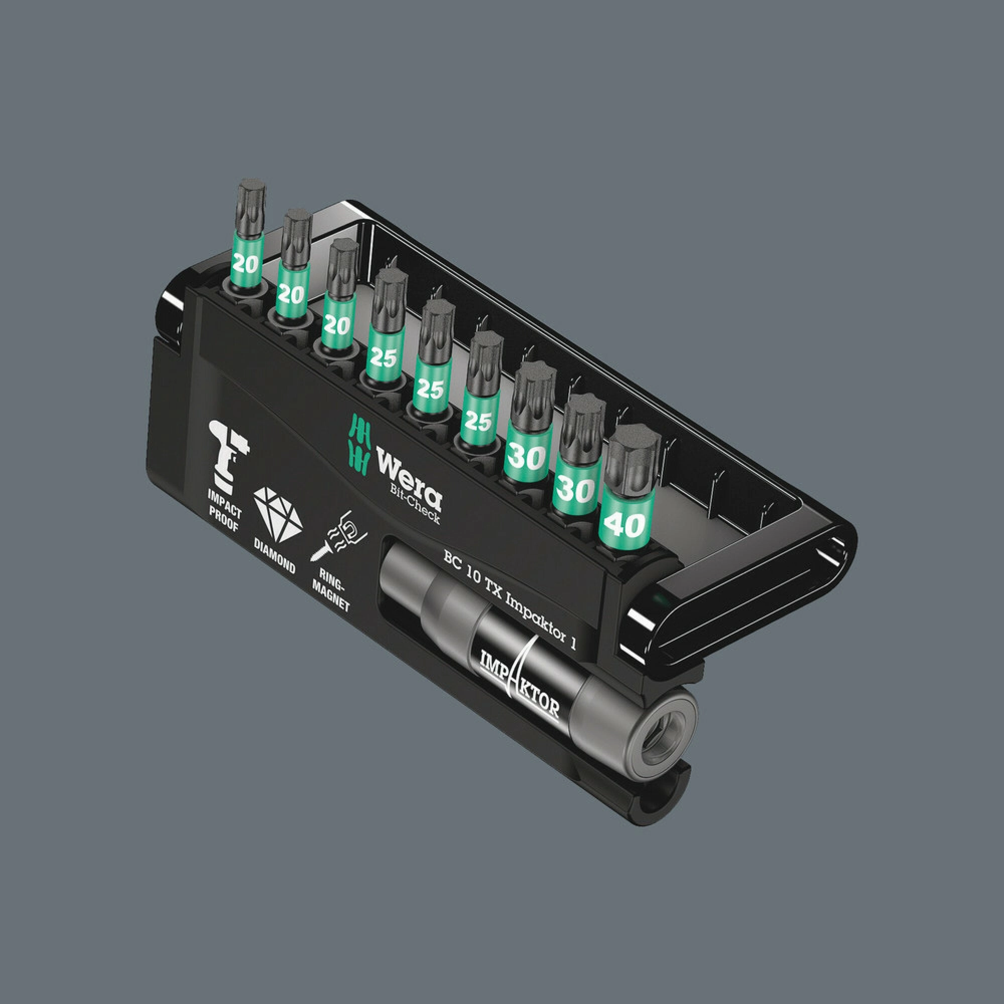 Wera Bit-Check 10 TX Impaktor 1, 10 pieces