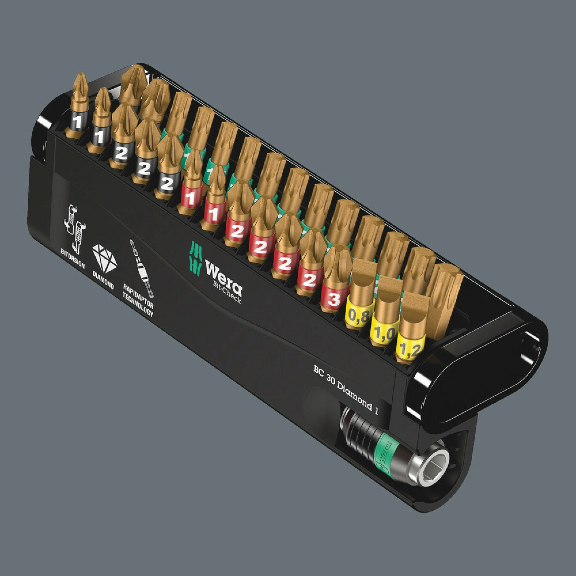 Wera Bit-Check 30 Diamond 1, 30 pieces