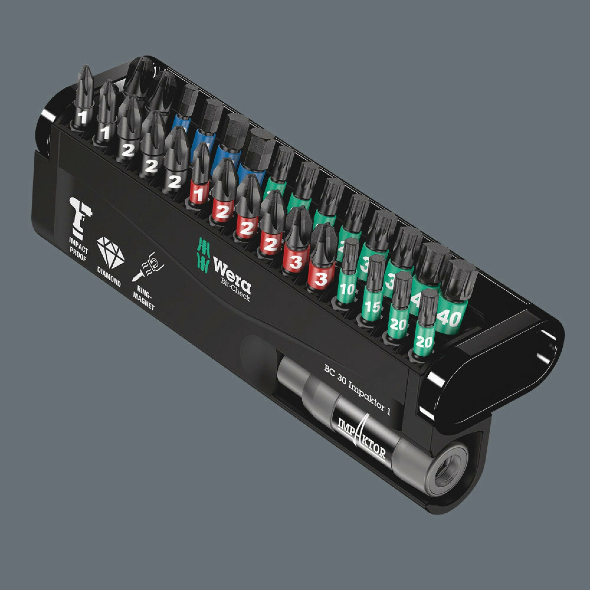 Wera Bit-Check 30 Impaktor 2, 30 pieces