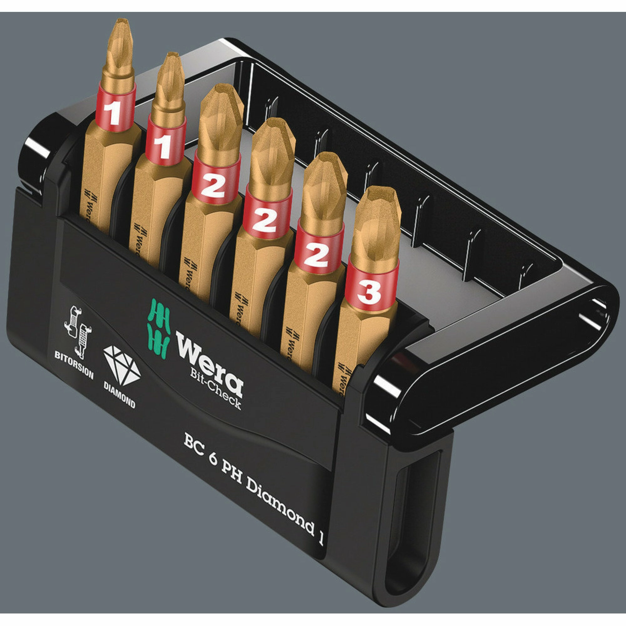 Wera Bit-Check 6 PH BiTorsion 1, 6 pieces