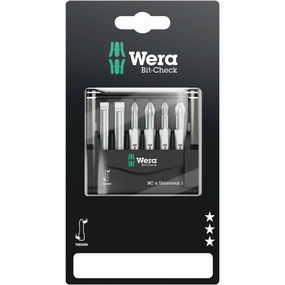 Wera Bit-Check 6 Universal 1 SB, 6 pieces