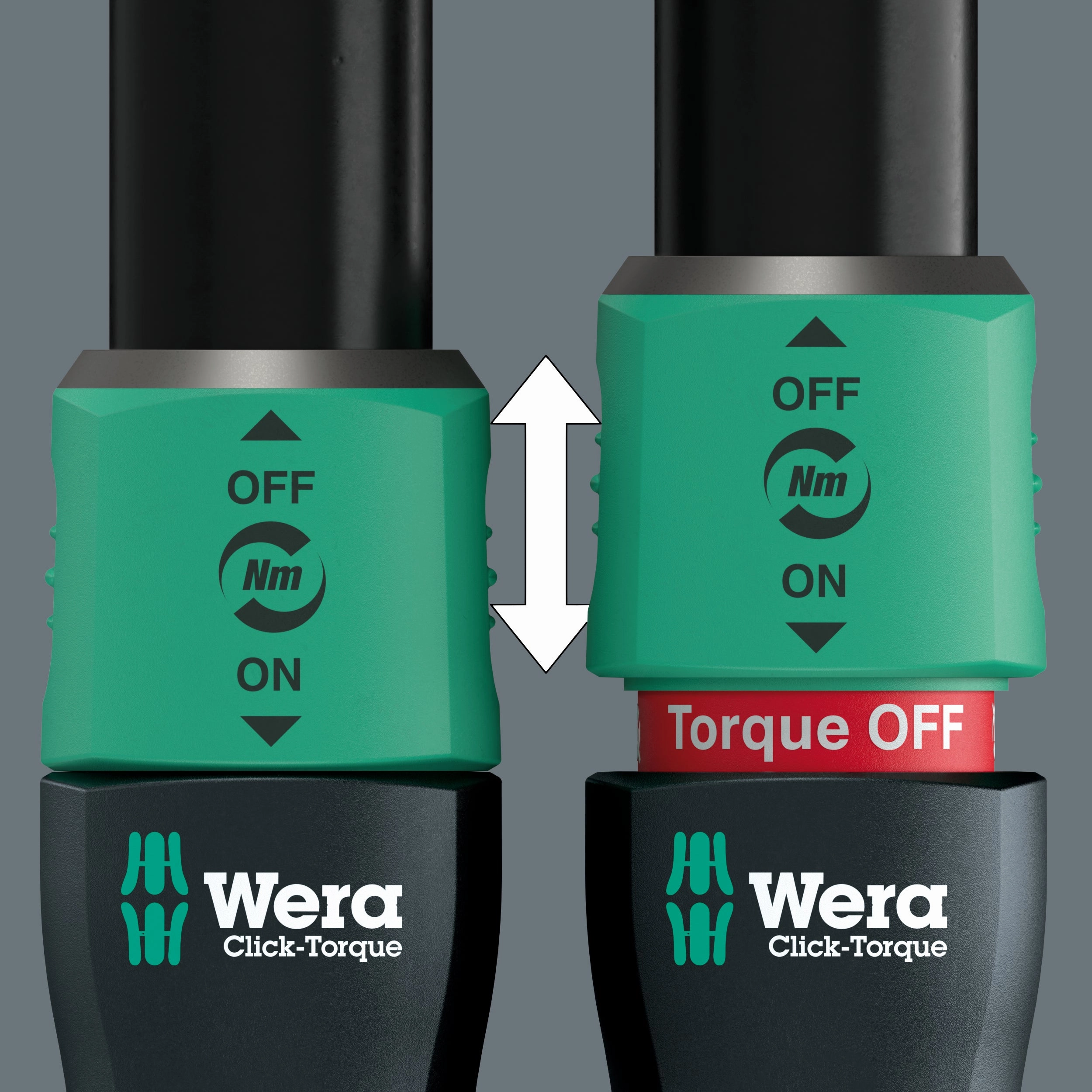 Wera Click-Torque Lock C 3 R/L Torque wrench, adjustable, Torque function, square head insert (1/2"), clockwise/counterclockwise torque operation, 40-200 Nm