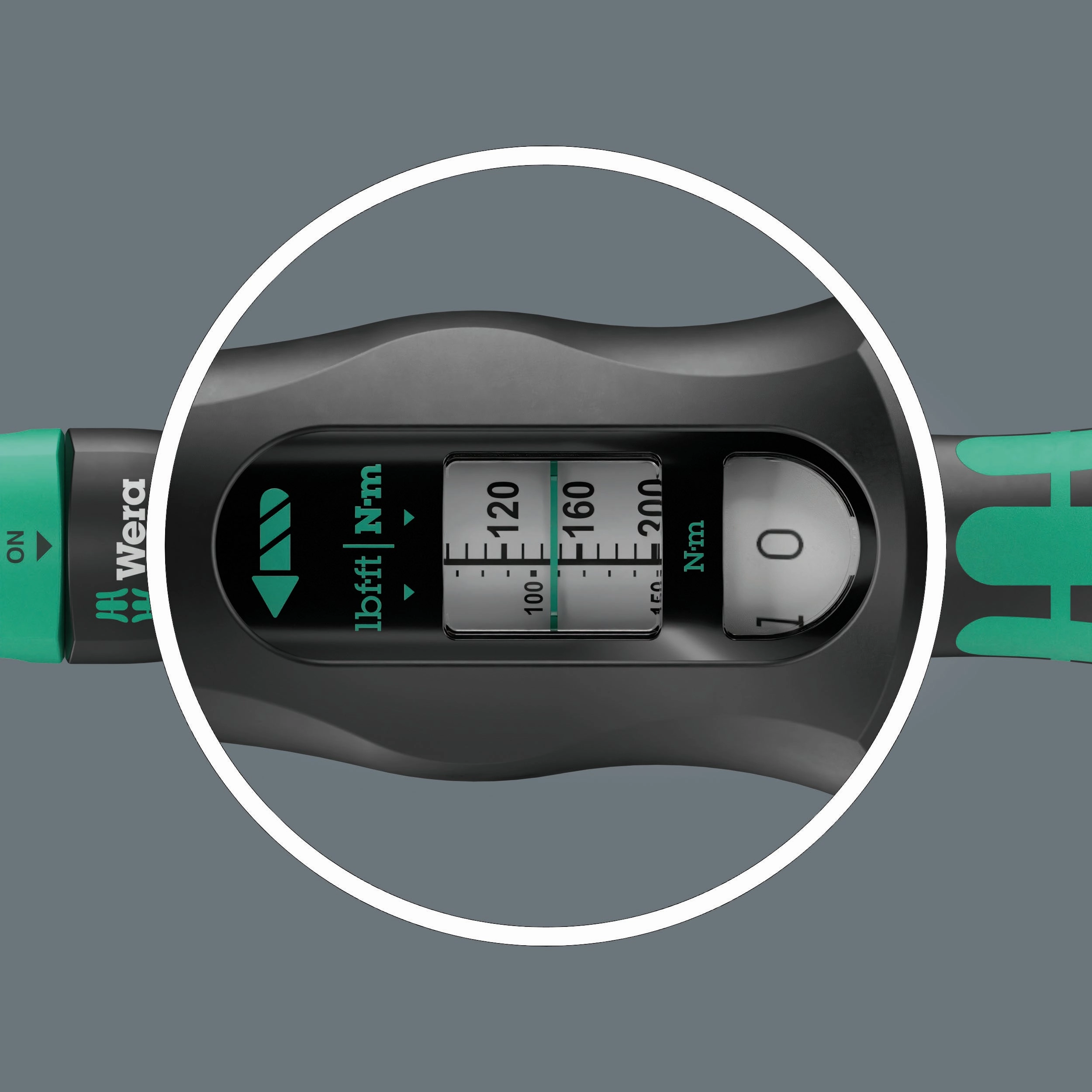 Wera Click-Torque Lock C 3 R/L Torque wrench, adjustable, Torque function, square head insert (1/2"), clockwise/counterclockwise torque operation, 40-200 Nm