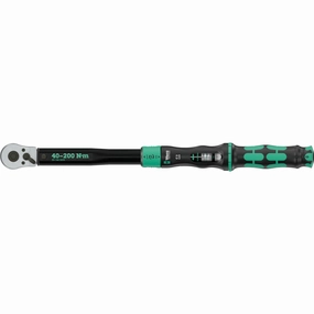 Wera Click-Torque Lock C 3 Torque wrench, adjustable, reversible ratchet, Torque Lock function, 40-200 Nm