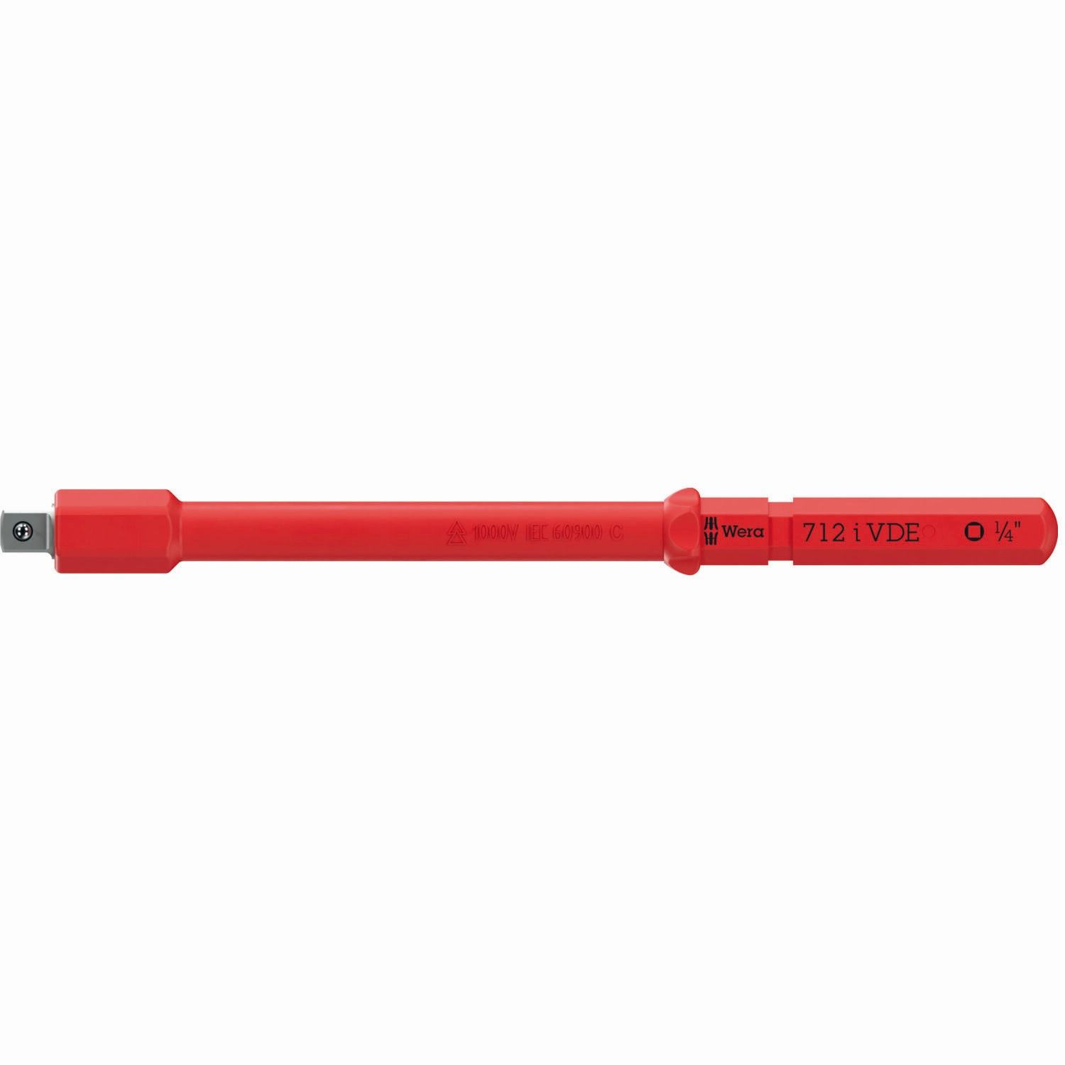 Wera Kraftform Kompakt A VDE 712 i Adapter Blade, Insulated, for 1/4" Sockets, 1/4" x 154 mm