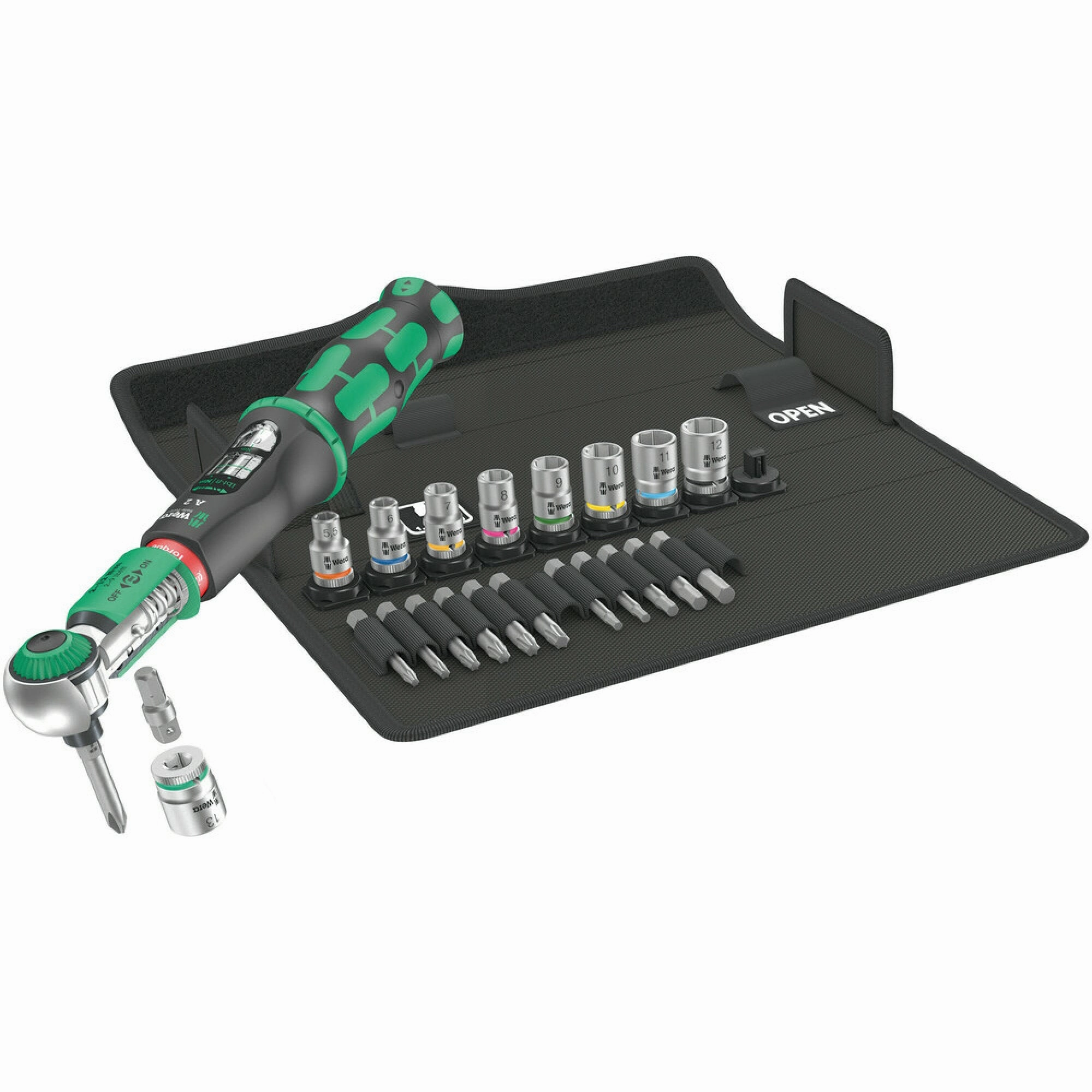 Wera Safe-Torque A 2 Set 1, 1/4" hexagonal, 2-12 Nm, 23 pieces