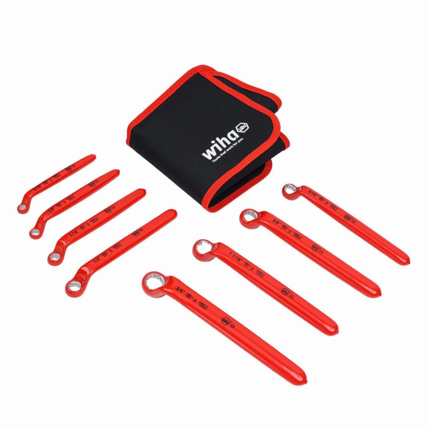 Wiha Tools 21096 Insulated Deep Offset Wrench 8 Piece Inch Set