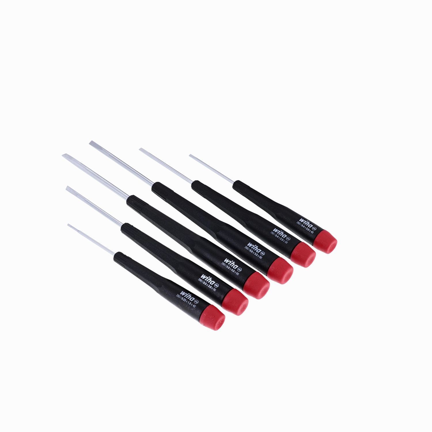 Wiha Tools 26090 6 Piece Precision Slotted Screwdriver Set