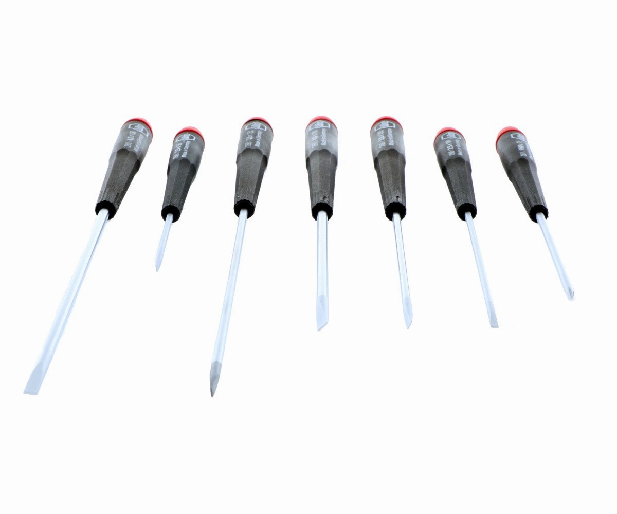 Wiha Tools 26092 7 Piece Precision Slotted and Phillips Screwdriver Set