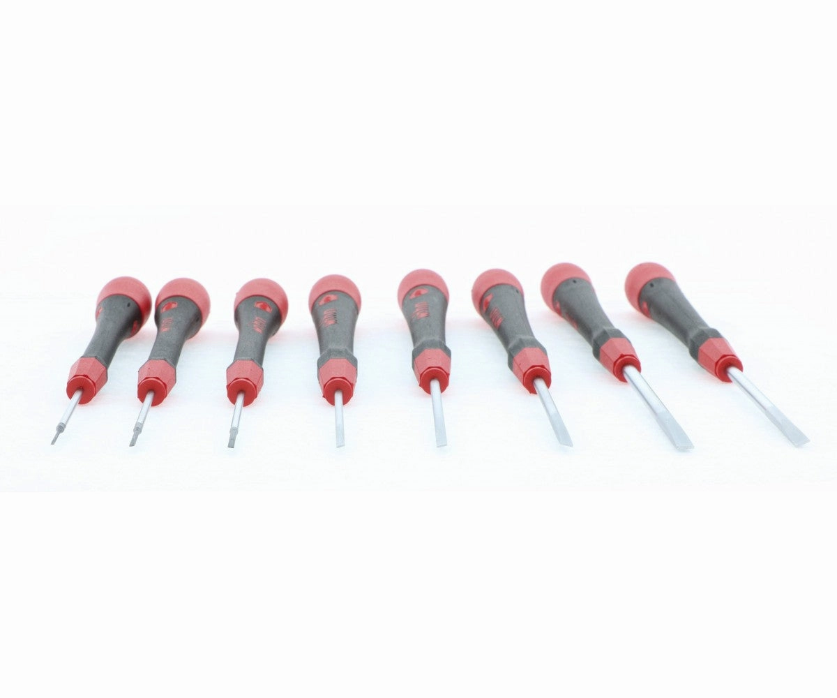 Wiha Tools 26094 8 Piece PicoFinish Precision Slotted Screwdriver Set