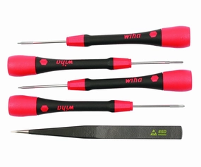 Wiha Tools 26162 PicoFinish Smart Phone Basic Tool Kit 5-Piece