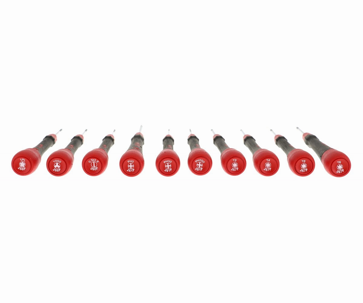 Wiha Tools 26198 PicoFinish Precision Screwdrivers Phone Repair Set, 11 Pc.