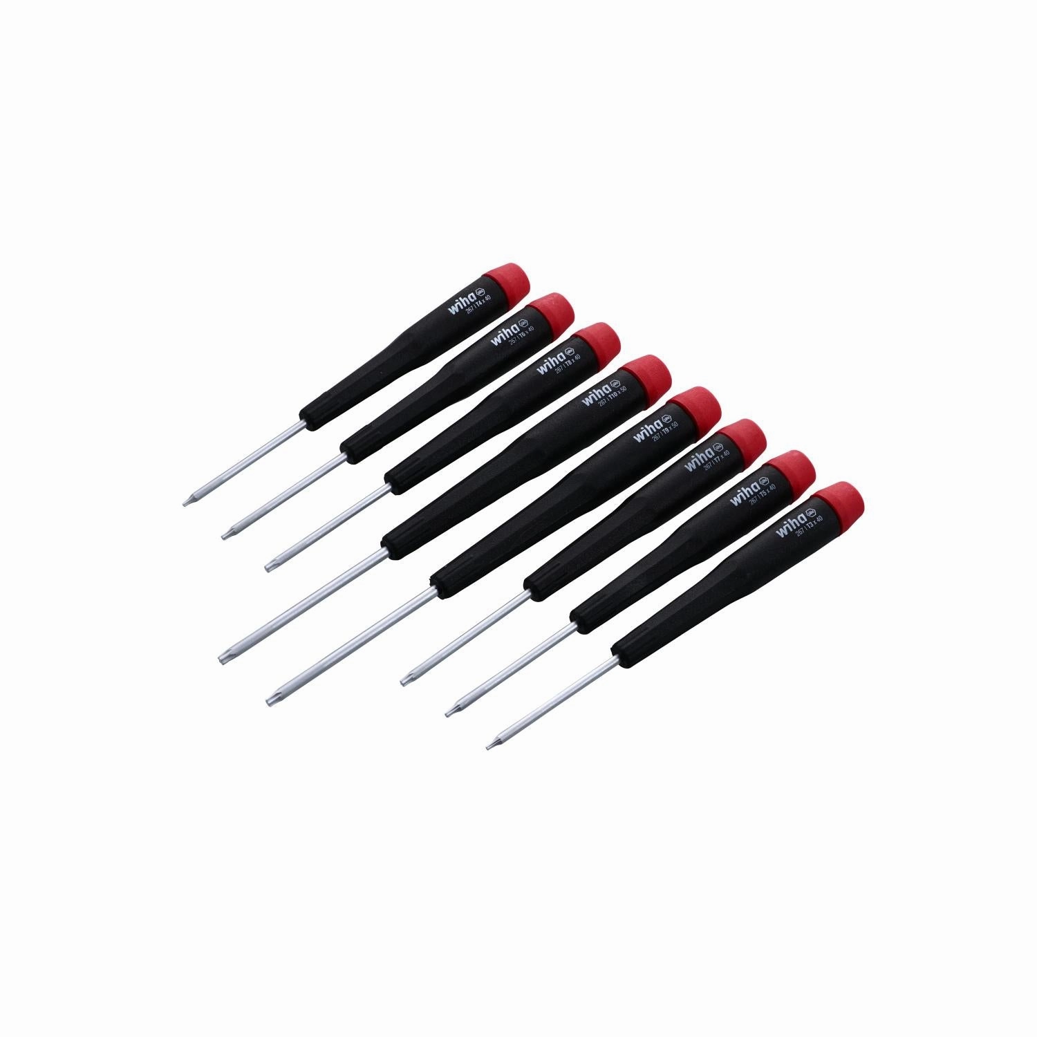 Wiha Tools 26799 Precision Torx Screwdriver 8 Piece Set T3-T10 in Canvas Pouch