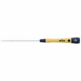 Wiha Tools 27275 ESD PicoFinish Precision Slotted Screwdriver - 2.0mm x 100mm