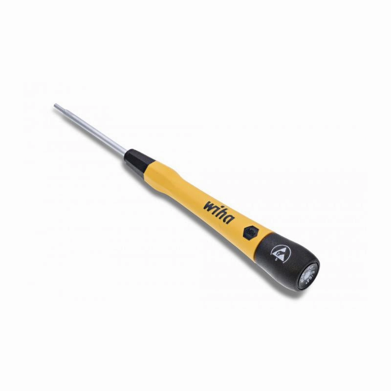 Wiha Tools 27554 ESD Safe PicoFinish Precision Screwdriver - Hex (5/64") 2.0mm x 50mm