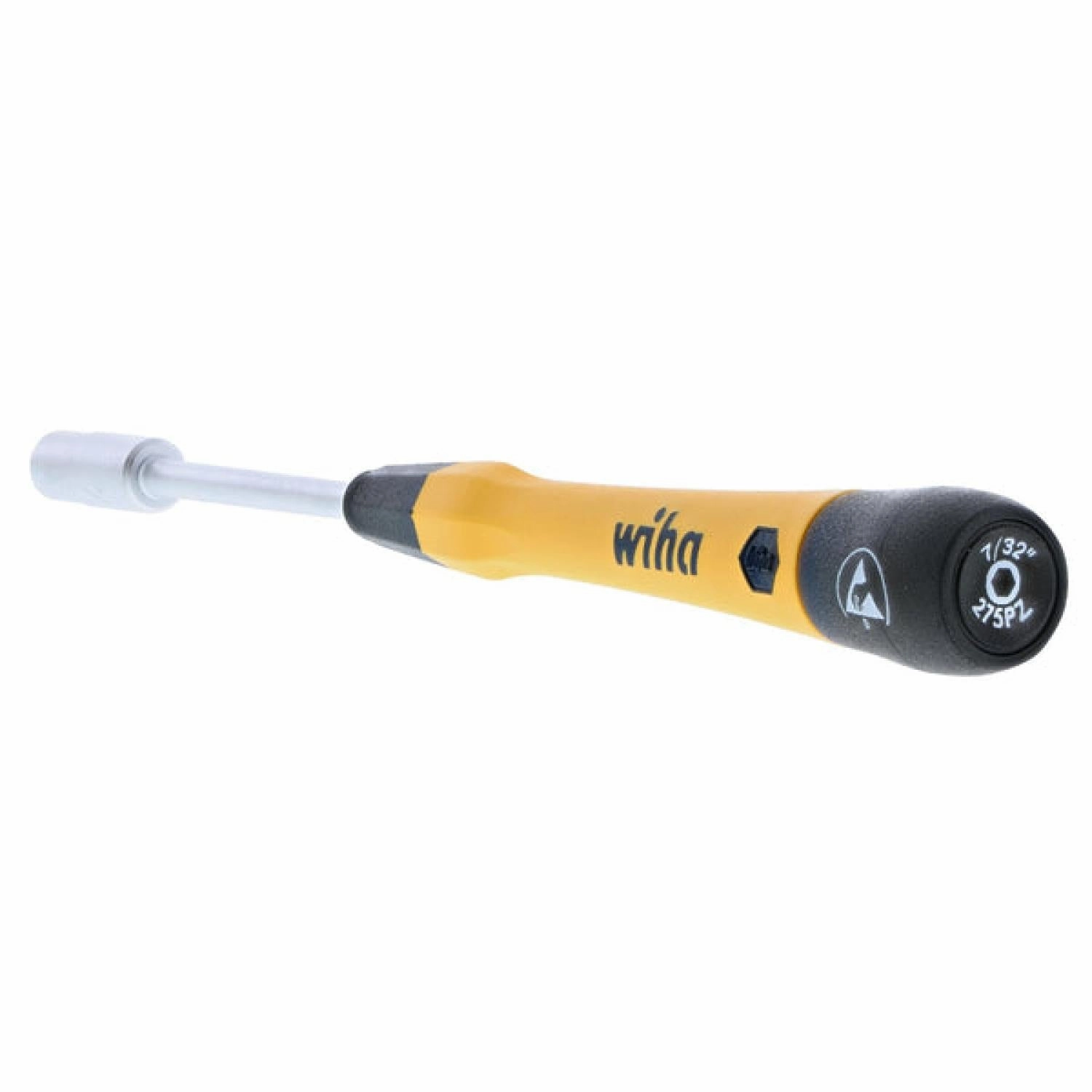 Wiha Tools 27776 ESD Safe PicoFinish Precision Nut Driver - 7/32" x 60mm