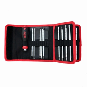 Wiha Tools 28189 15 Piece Drive-Loc VI Slotted/Phillips/Security TORX/Hex Pouch Set
