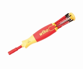 Wiha Tools 28395 Insulated 6-in-1 Slotted/Phillips/Terminal Xeno Ultra Driver SlimLine Blades, 7 Pc. Set