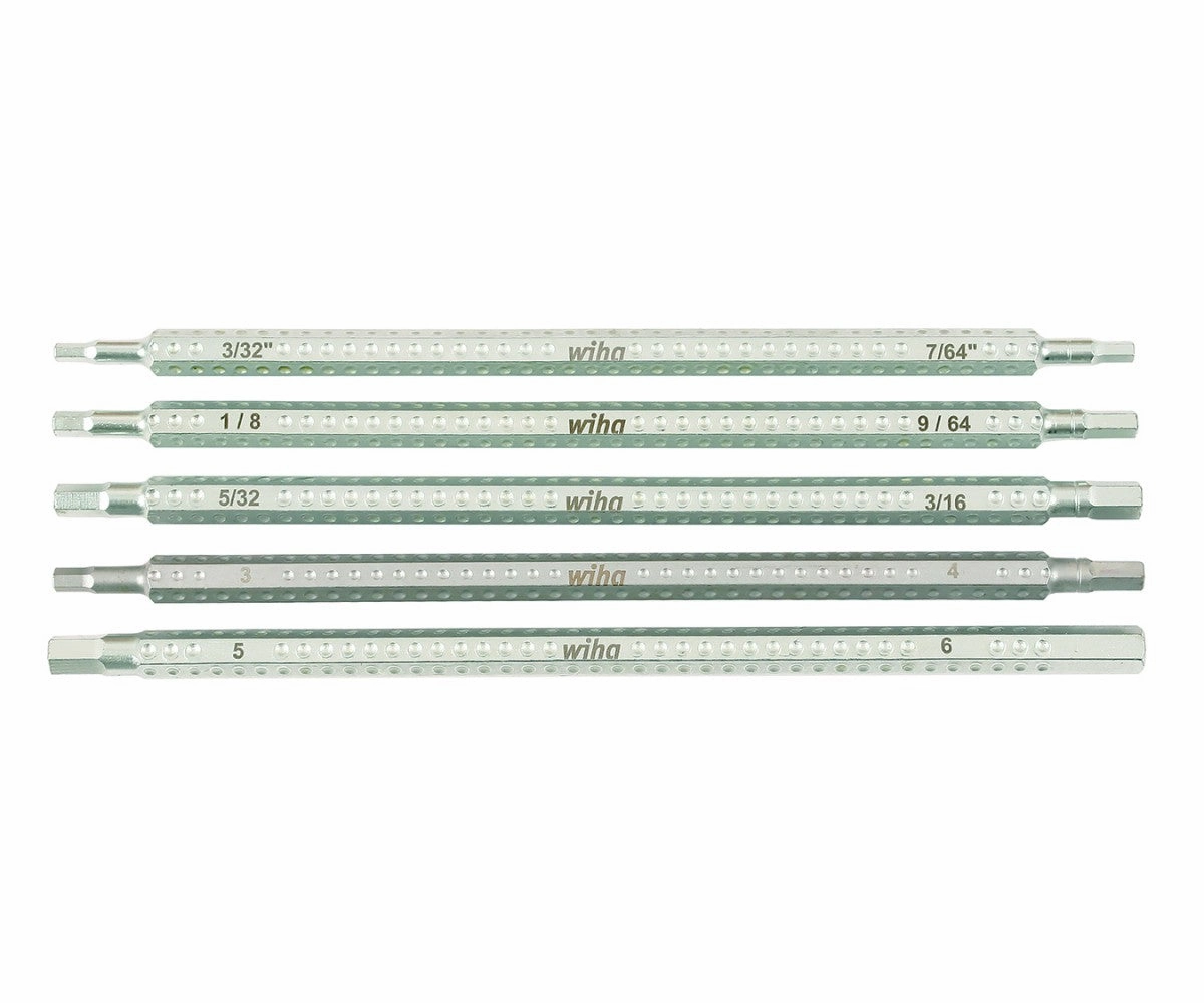 Wiha Tools 28474 5 Piece Drive-Loc VI Hex Blade Set