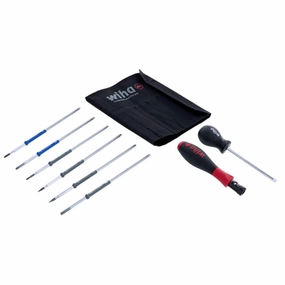 Wiha Tools 28596 TorqueControl Slotted/Phillips Blade Set w/ Canvas Pouch, 8 Pc.