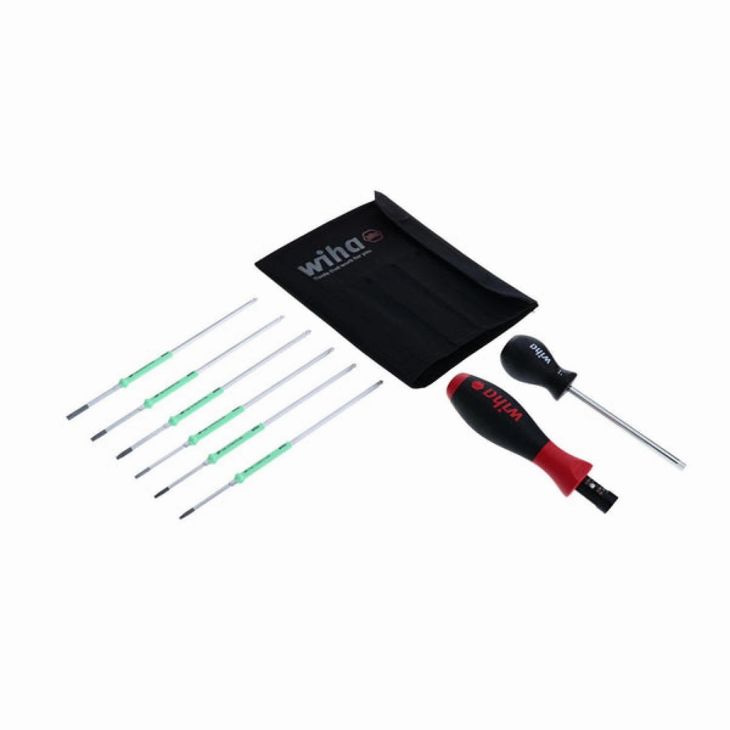 Wiha Tools 28598 TorqueControl TORX Plus Blade Set w/ Canvas Pouch, 8 Pc.