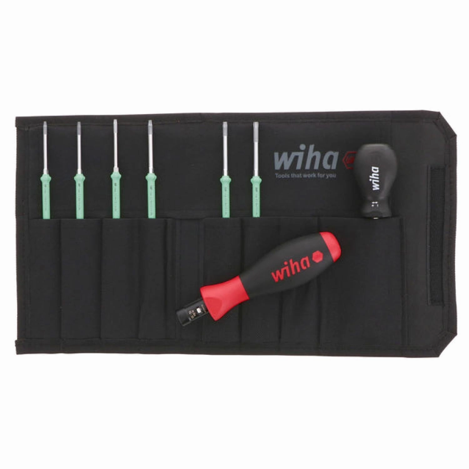 Wiha Tools 28598 TorqueControl TORX Plus Blade Set w/ Canvas Pouch, 8 Pc.